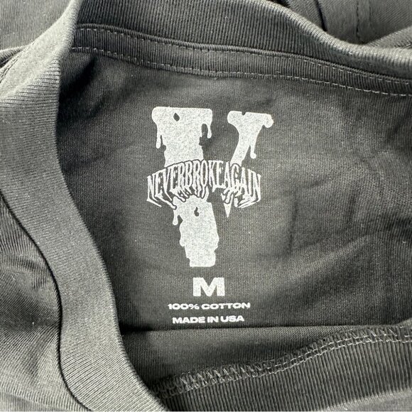 Vlone x Never Broke Again Slime Black T-Shirt Medium - Picture 2 of 13